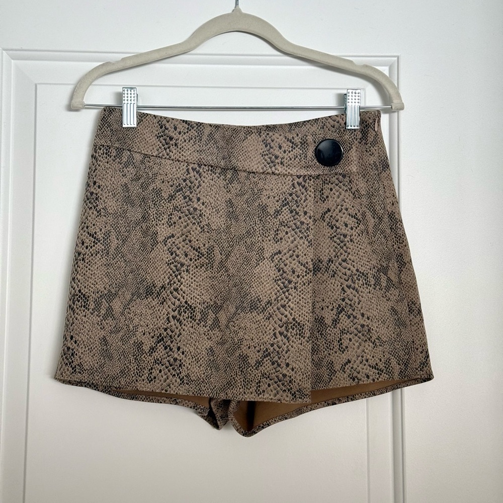 Zara Snakeprint Print Skort